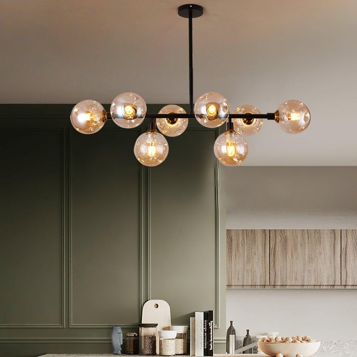 Modern Glass Multi-Light Chandelier