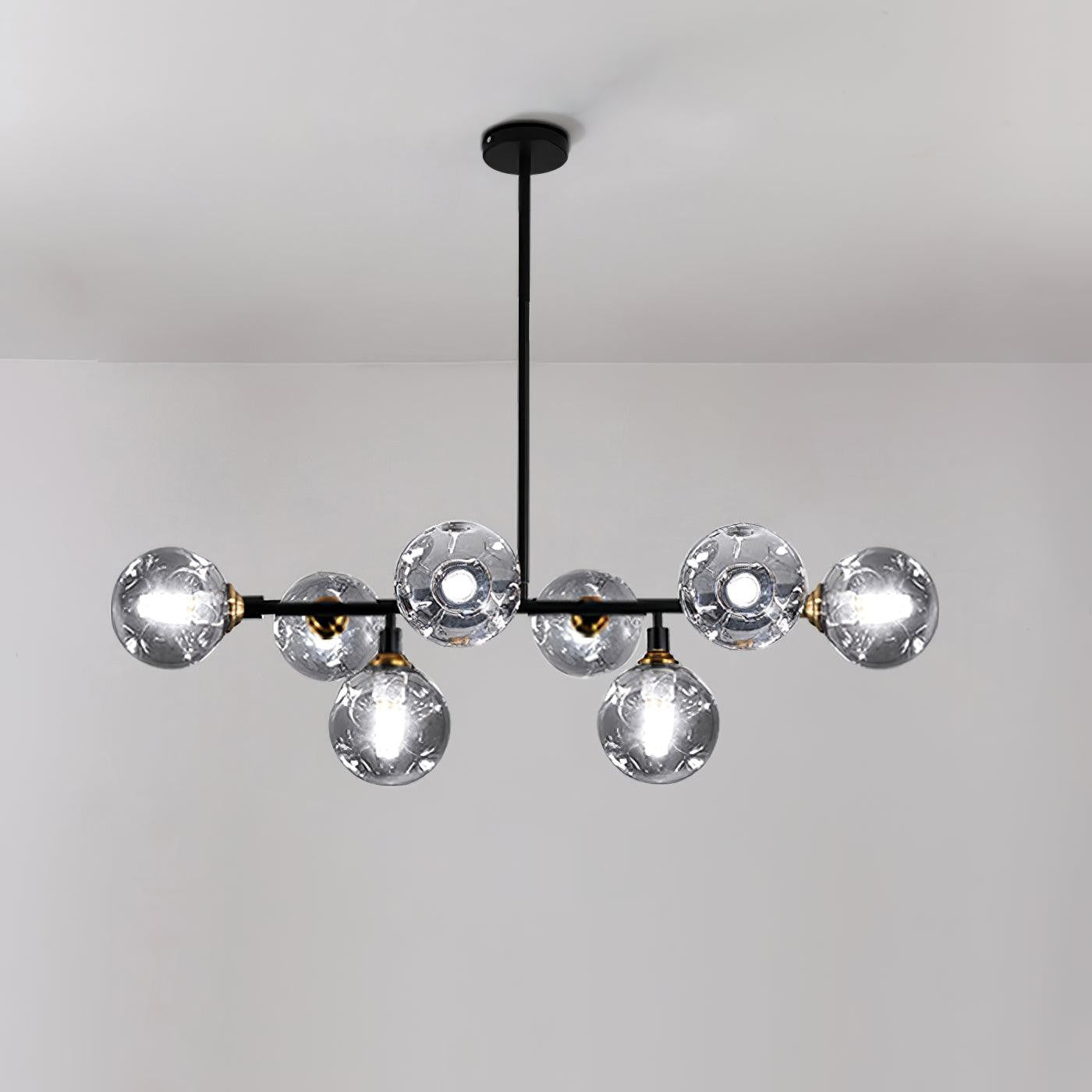 Modern Glass Multi-Light Chandelier