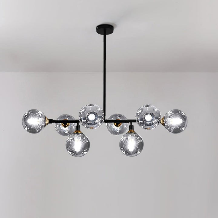 Modern Glass Multi-Light Chandelier