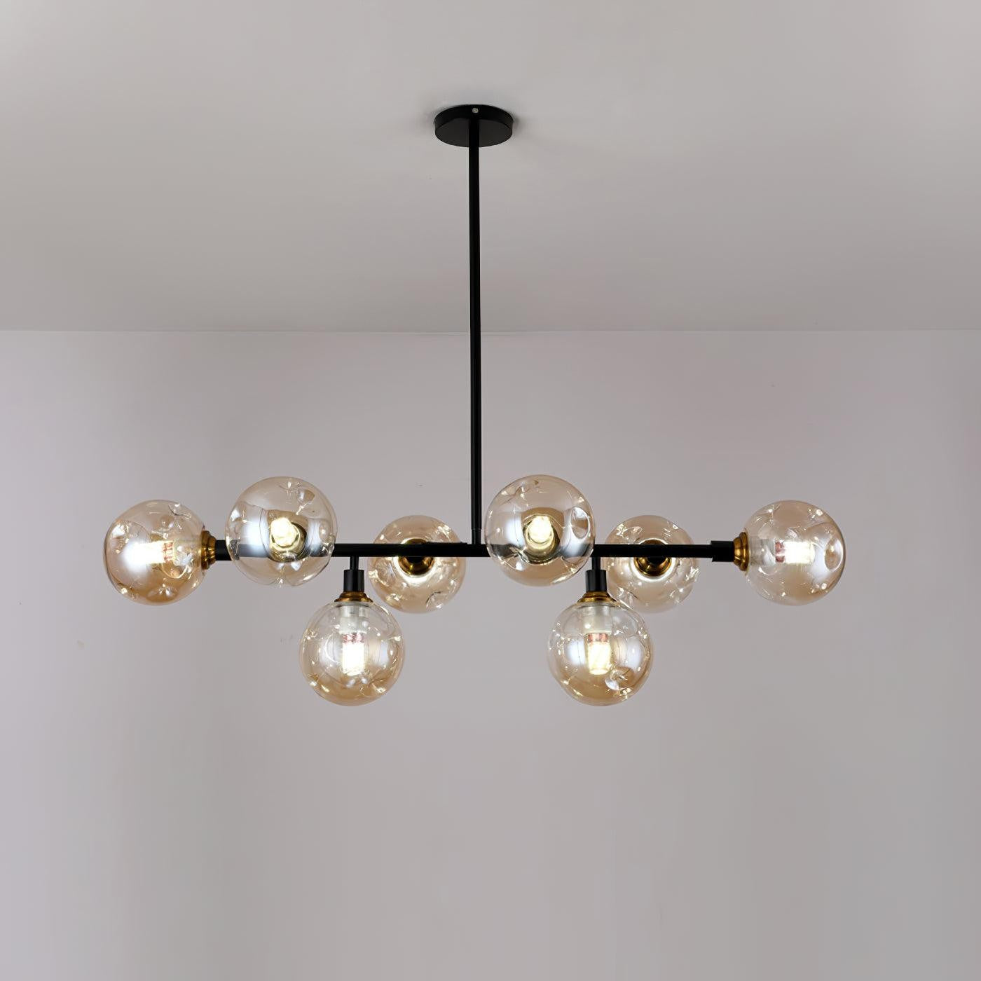 Modern Glass Multi-Light Chandelier