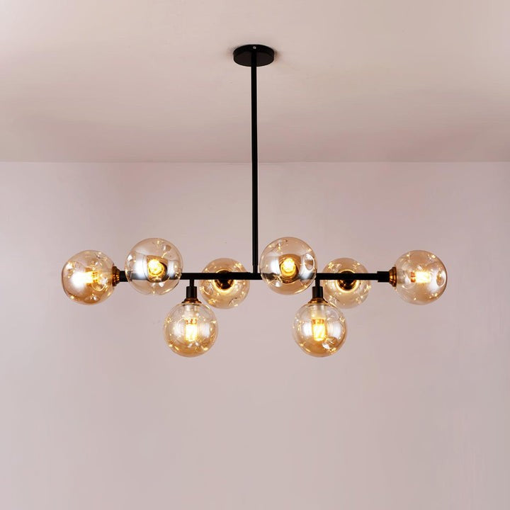 Modern Glass Multi-Light Chandelier