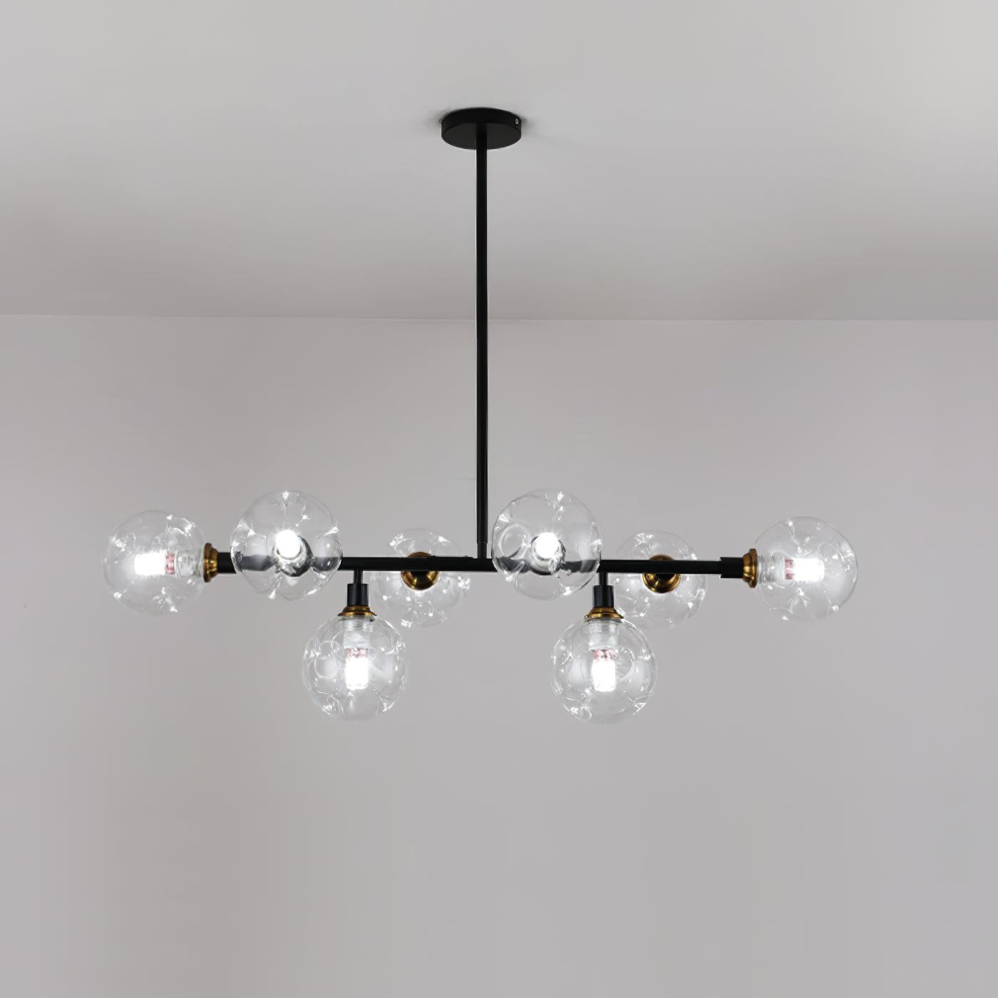 Modern Glass Multi-Light Chandelier