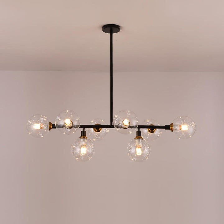 Modern Glass Multi-Light Chandelier