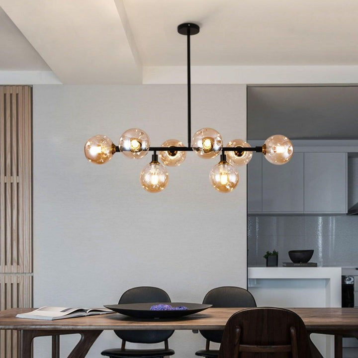 Modern Glass Multi-Light Chandelier