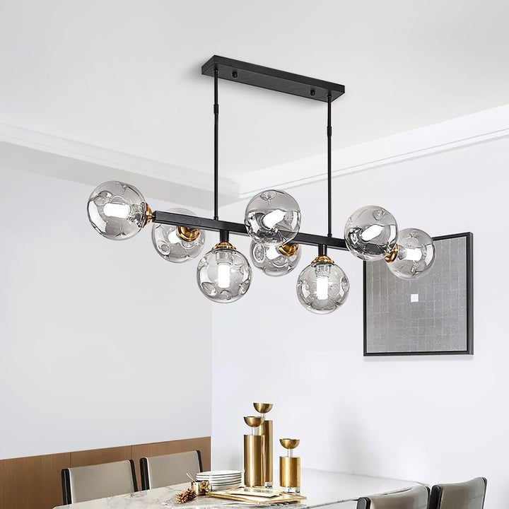 Modern Glass Multi-Light Chandelier
