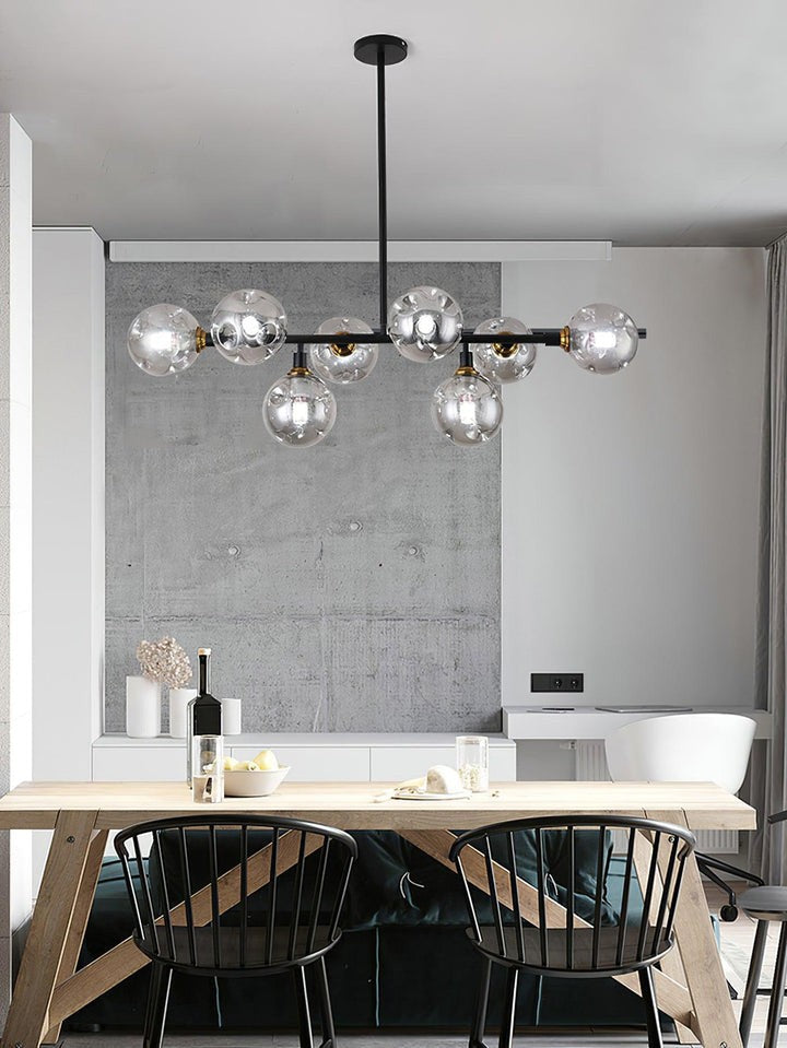 Modern Glass Multi-Light Chandelier