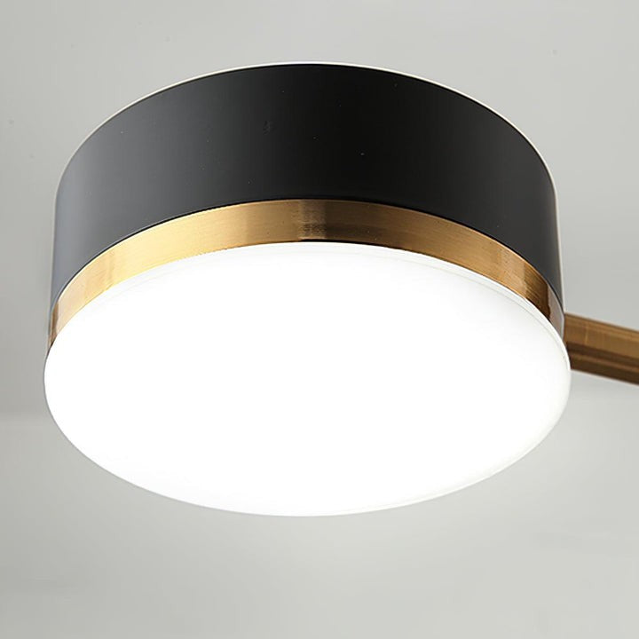Modern Gold & Black LED Spider Chandelier