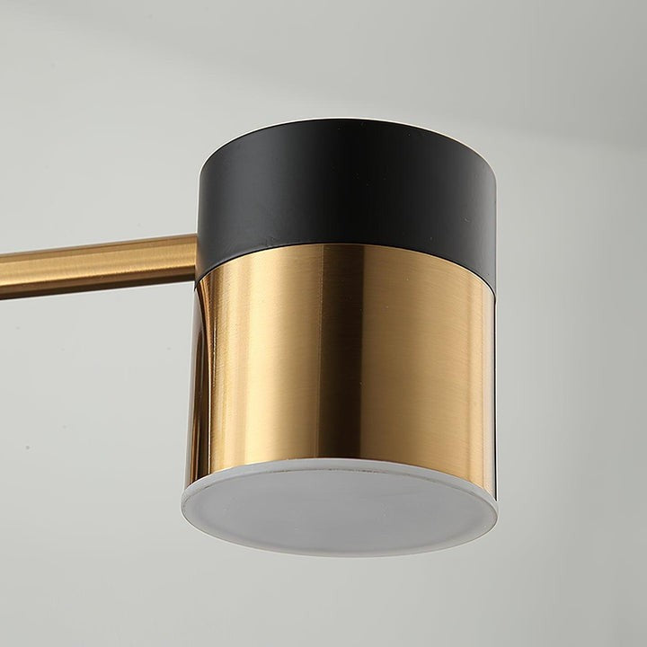 Modern Gold & Black LED Spider Chandelier