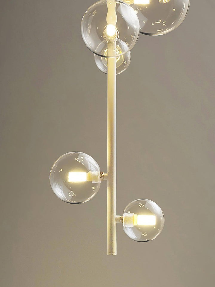 Modern Multi-Arm Metal & Glass Ceiling Light