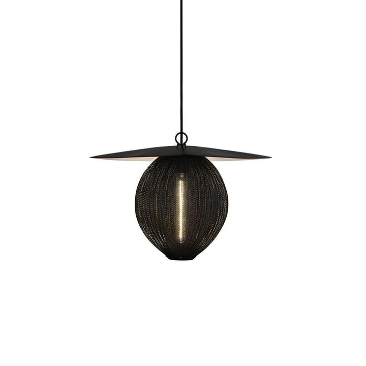 Modern Perforated Stainless Steel Satellite Pendant Light