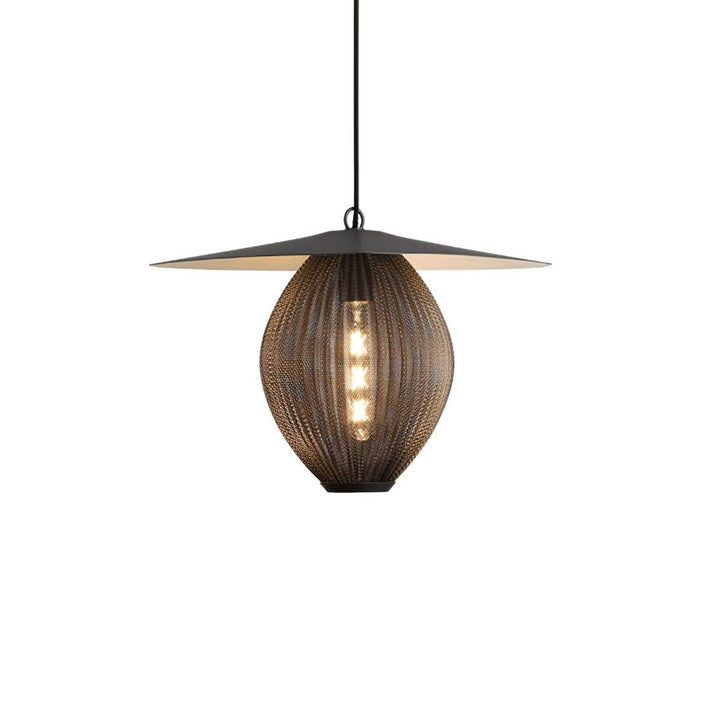 Modern Perforated Stainless Steel Satellite Pendant Light