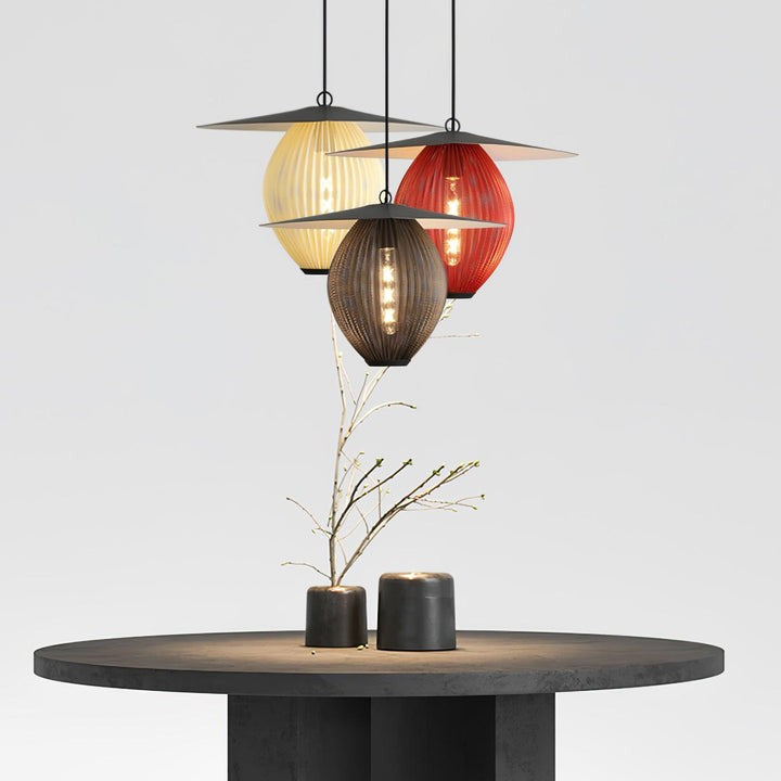 Modern Perforated Stainless Steel Satellite Pendant Light