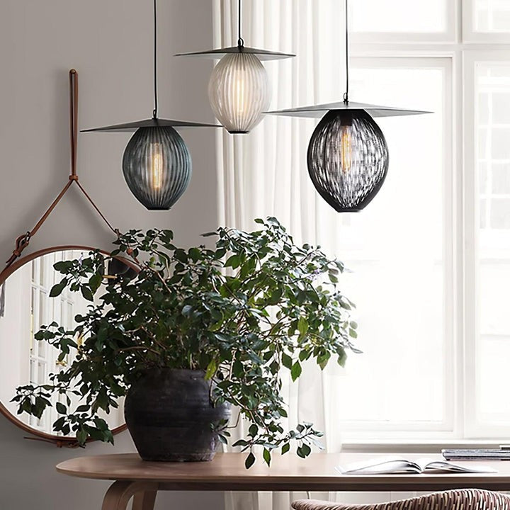 Modern Perforated Stainless Steel Satellite Pendant Light