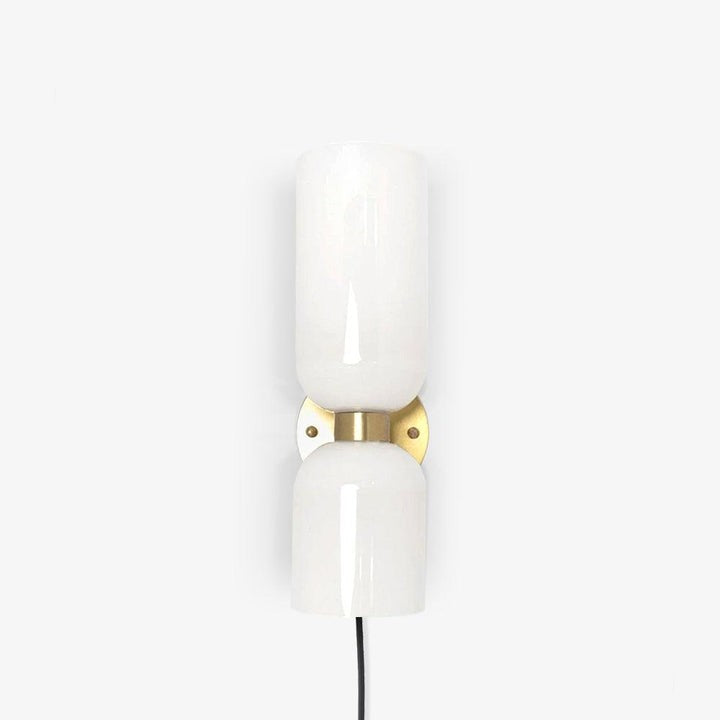 Modern Plug-In Glass Wall Sconce