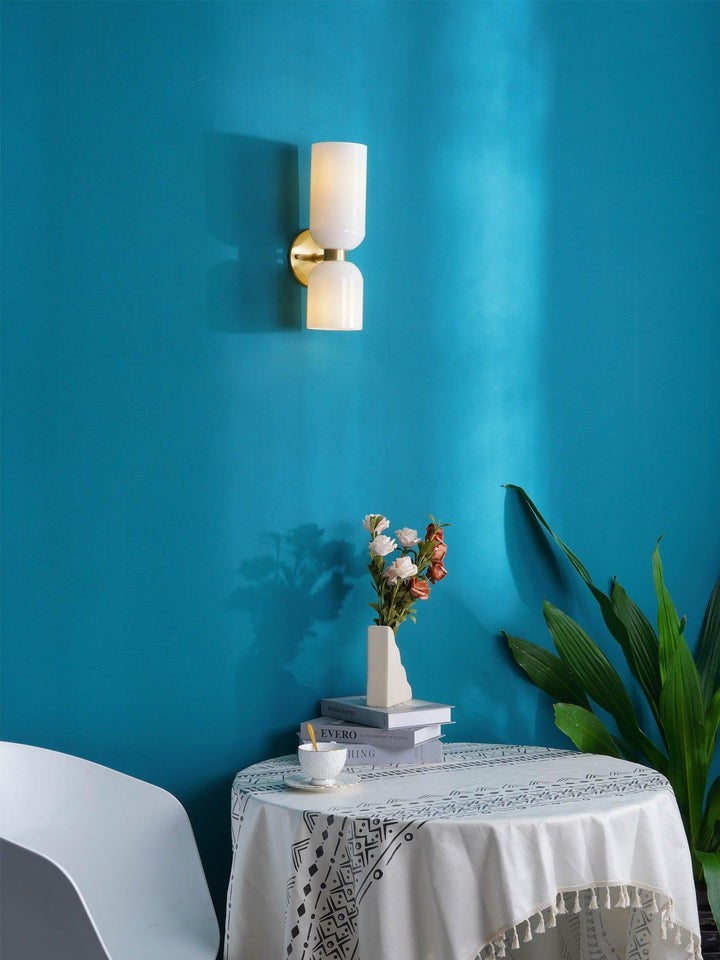 Modern Plug-In Glass Wall Sconce