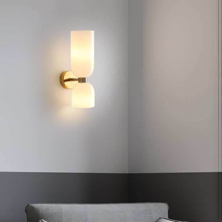 Modern Plug-In Glass Wall Sconce