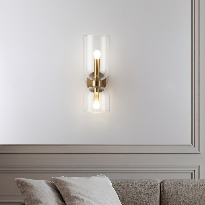 Modern Plug-In Glass Wall Sconce