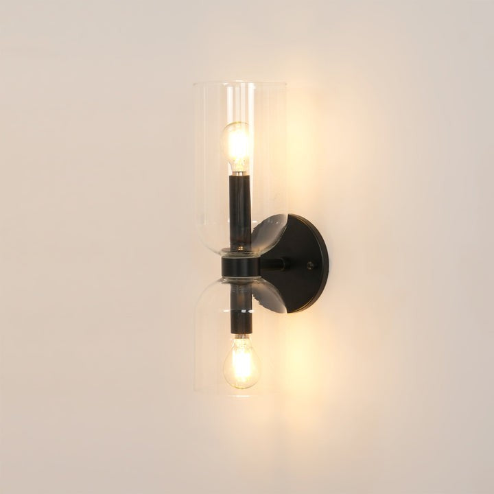 Modern Plug-In Glass Wall Sconce