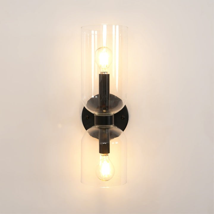 Modern Plug-In Glass Wall Sconce