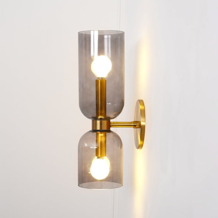 Modern Plug-In Glass Wall Sconce