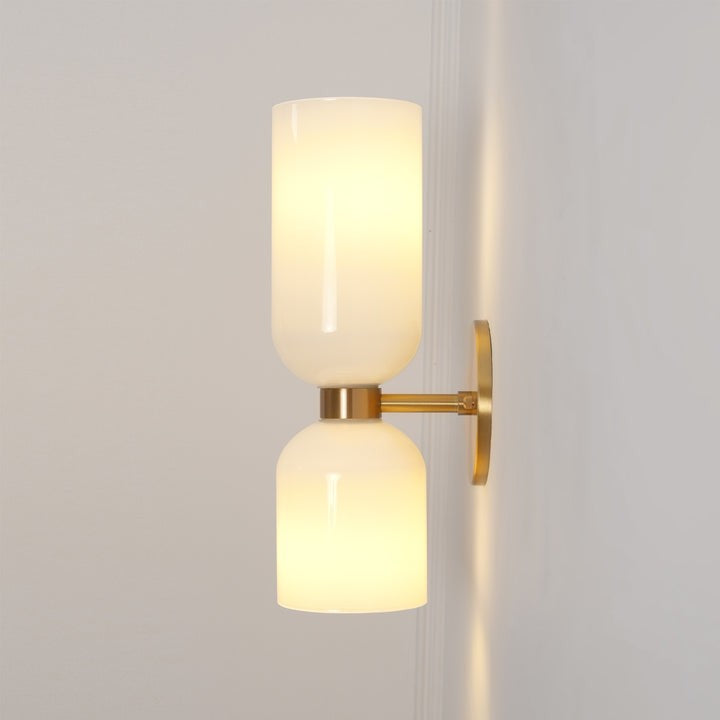 Modern Plug-In Glass Wall Sconce