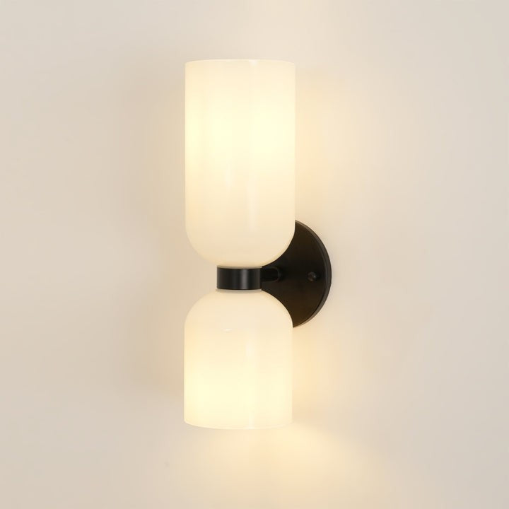 Modern Plug-In Glass Wall Sconce