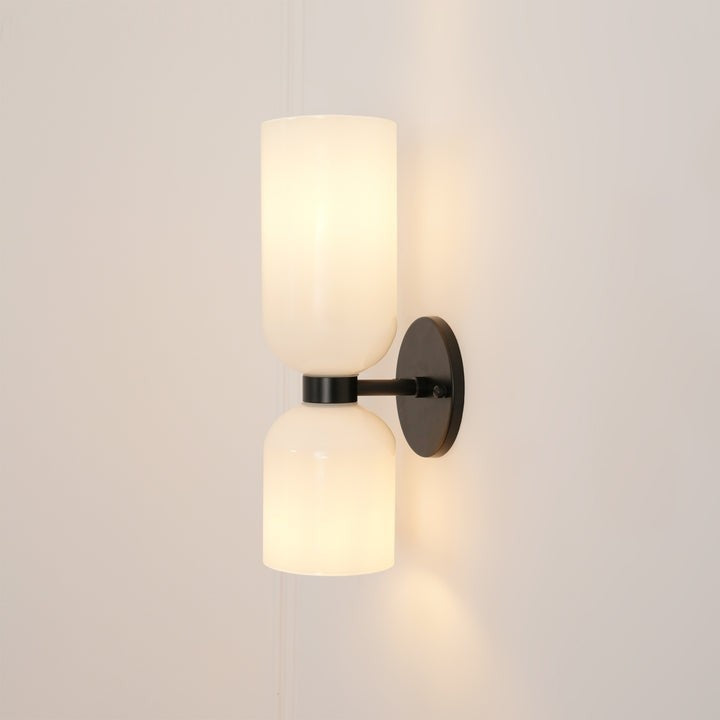 Modern Plug-In Glass Wall Sconce
