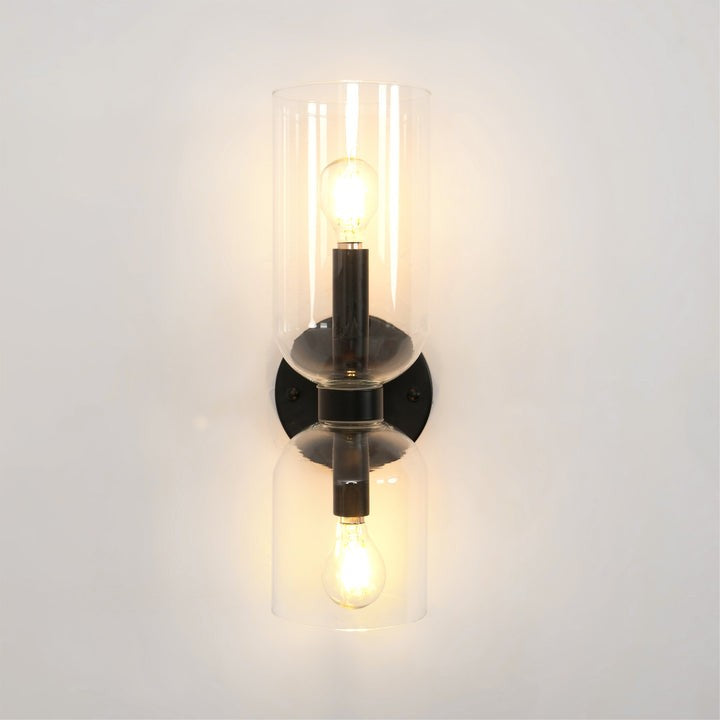 Modern Plug-In Glass Wall Sconce