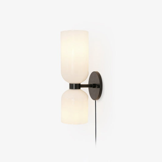 Modern Plug-In Glass Wall Sconce
