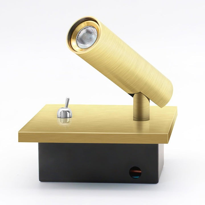 Modern Square LED Wall Sconce with Built-In Switch