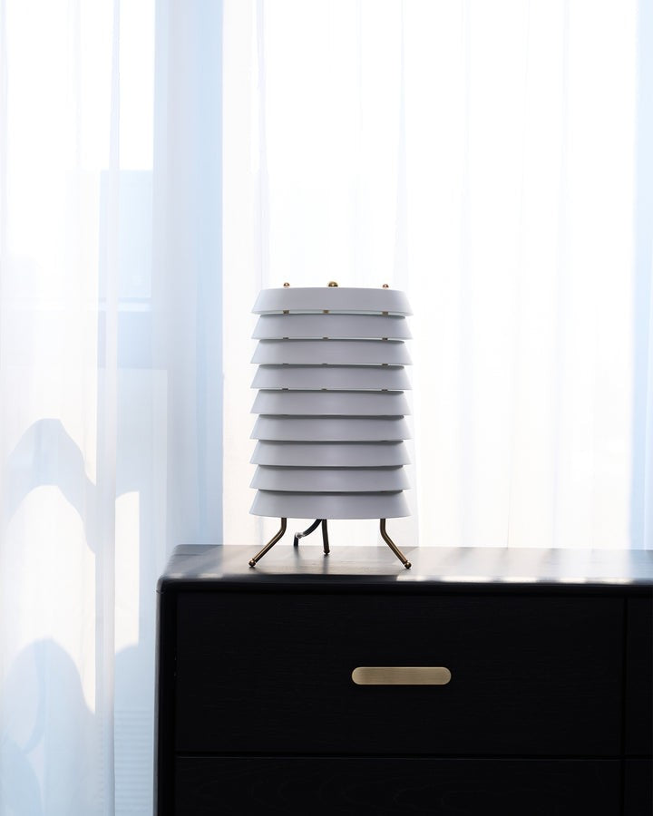 Modern Stacked Disk Tower Table Lamp