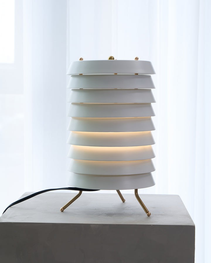Modern Stacked Disk Tower Table Lamp