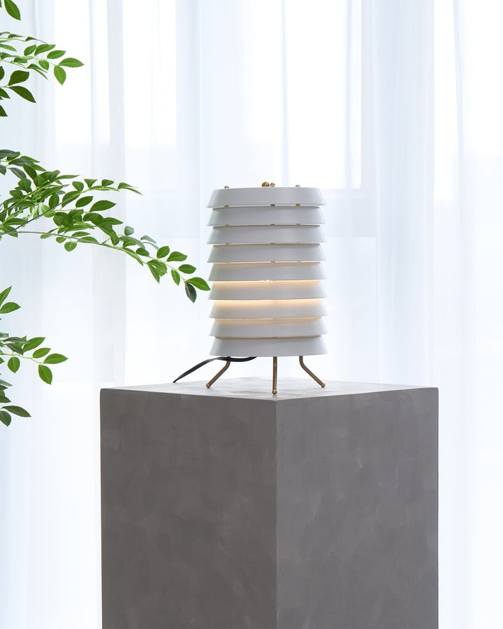 Modern Stacked Disk Tower Table Lamp