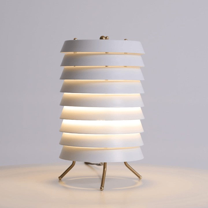 Modern Stacked Disk Tower Table Lamp