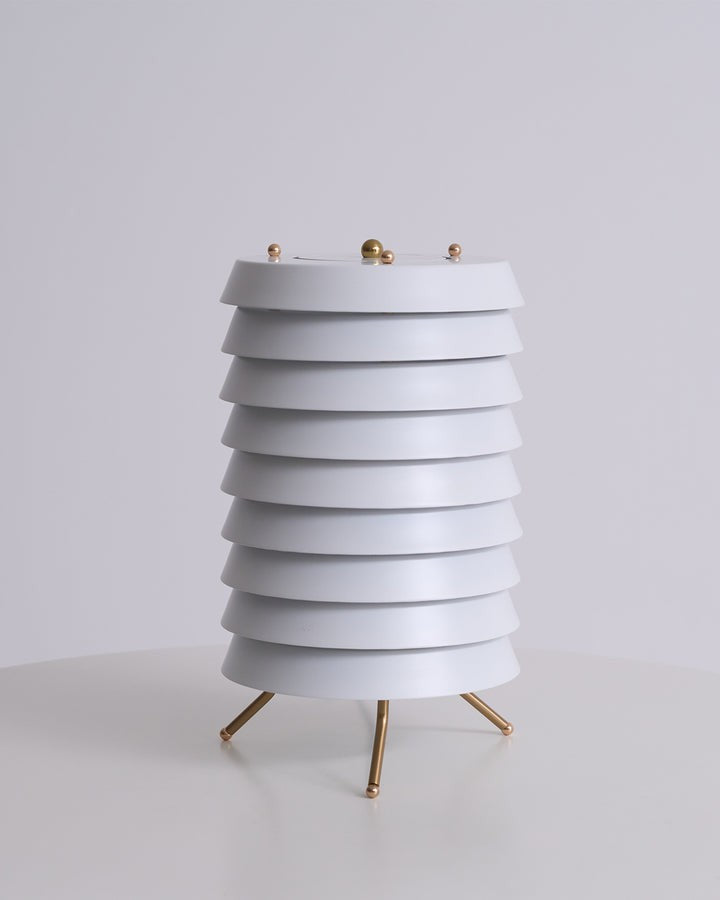 Modern Stacked Disk Tower Table Lamp