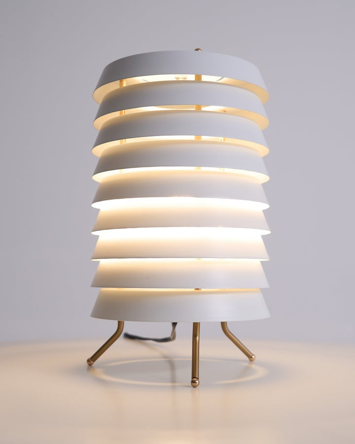 Modern Stacked Disk Tower Table Lamp