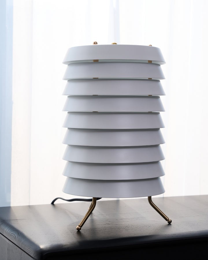 Modern Stacked Disk Tower Table Lamp