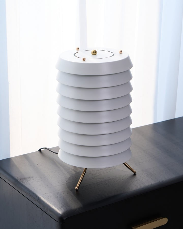 Modern Stacked Disk Tower Table Lamp