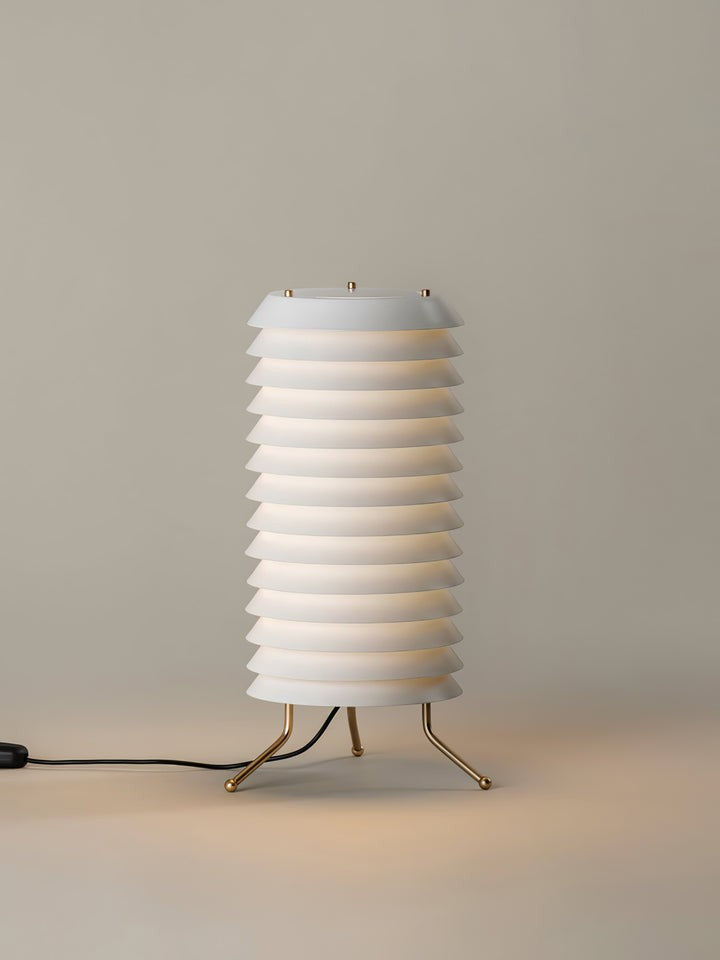 Modern Stacked Disk Tower Table Lamp