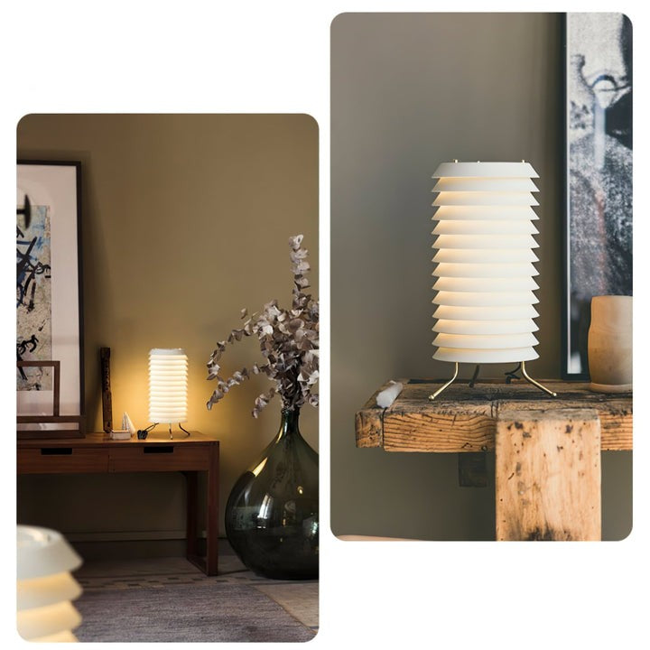 Modern Stacked Disk Tower Table Lamp