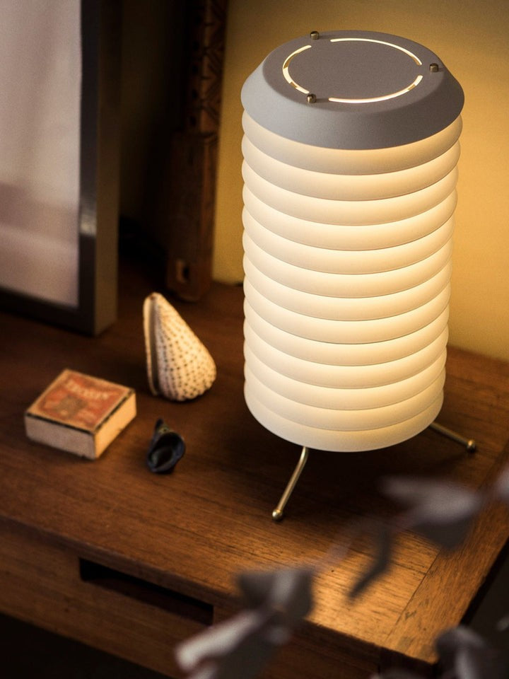 Modern Stacked Disk Tower Table Lamp