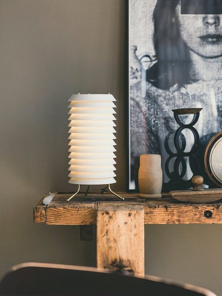 Modern Stacked Disk Tower Table Lamp
