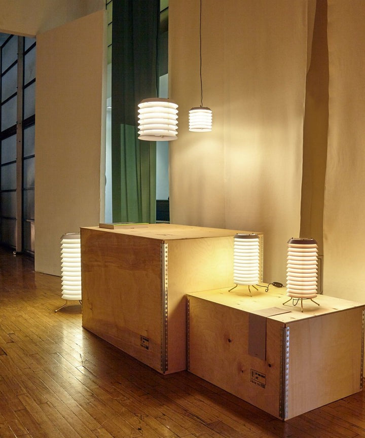 Modern Stacked Disk Tower Table Lamp