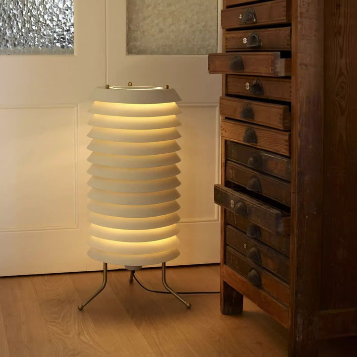 Modern Stacked Disk Tower Table Lamp