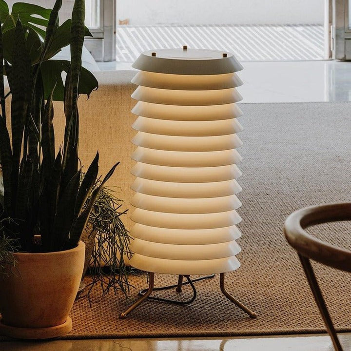 Modern Stacked Disk Tower Table Lamp