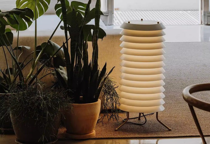 Modern Stacked Disk Tower Table Lamp