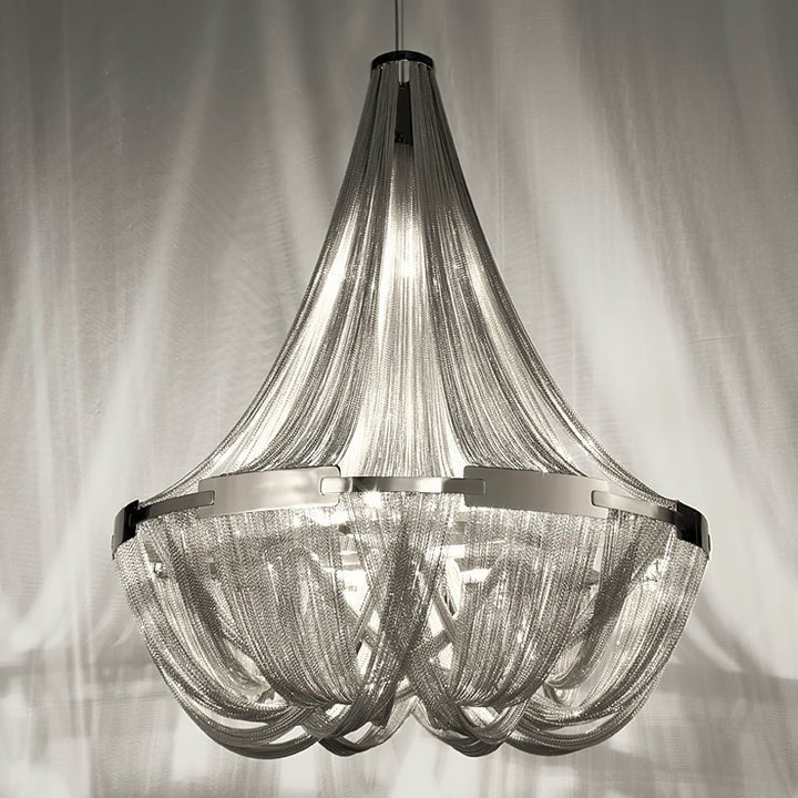 Modern Tassel Aluminum Chain Chandelier