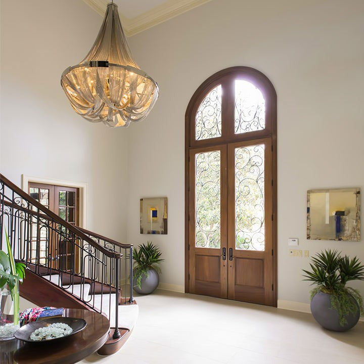 Modern Tassel Aluminum Chain Chandelier