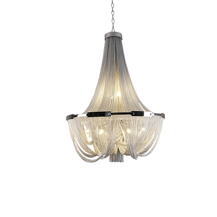 Modern Tassel Aluminum Chain Chandelier