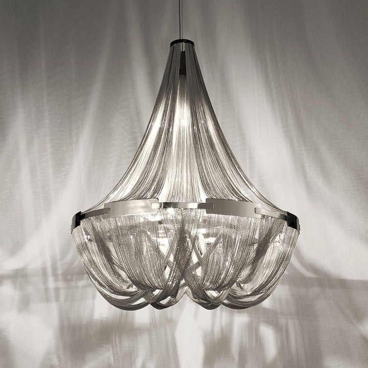 Modern Tassel Aluminum Chain Chandelier